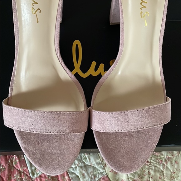 Blush pink block heels - Picture 4 of 7